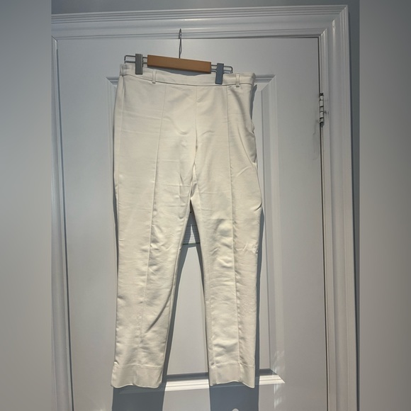 White Ankle Cut Pants Size 4 - Picture 8 of 10